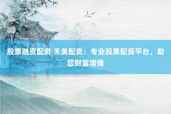 股票融资配资 禾美配资：专业股票配资平台，助您财富增值
