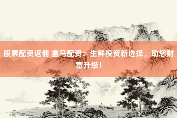 股票配资返佣 盒马配资：生鲜投资新选择，助您财富升级！
